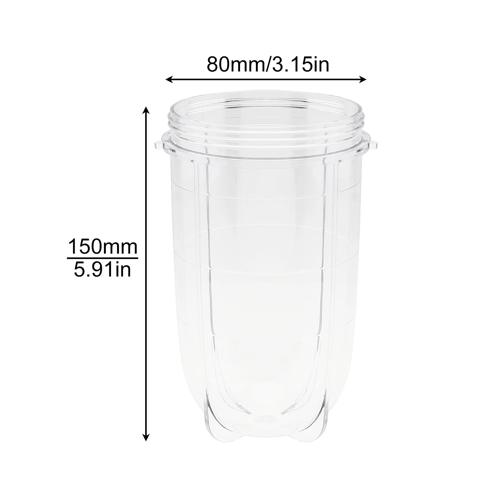16OZ 250W Portable Transparent Juicer Mixer Cup Fit for Magic Bullet MB1001 Replacement Cup Juicer Accessories Tools