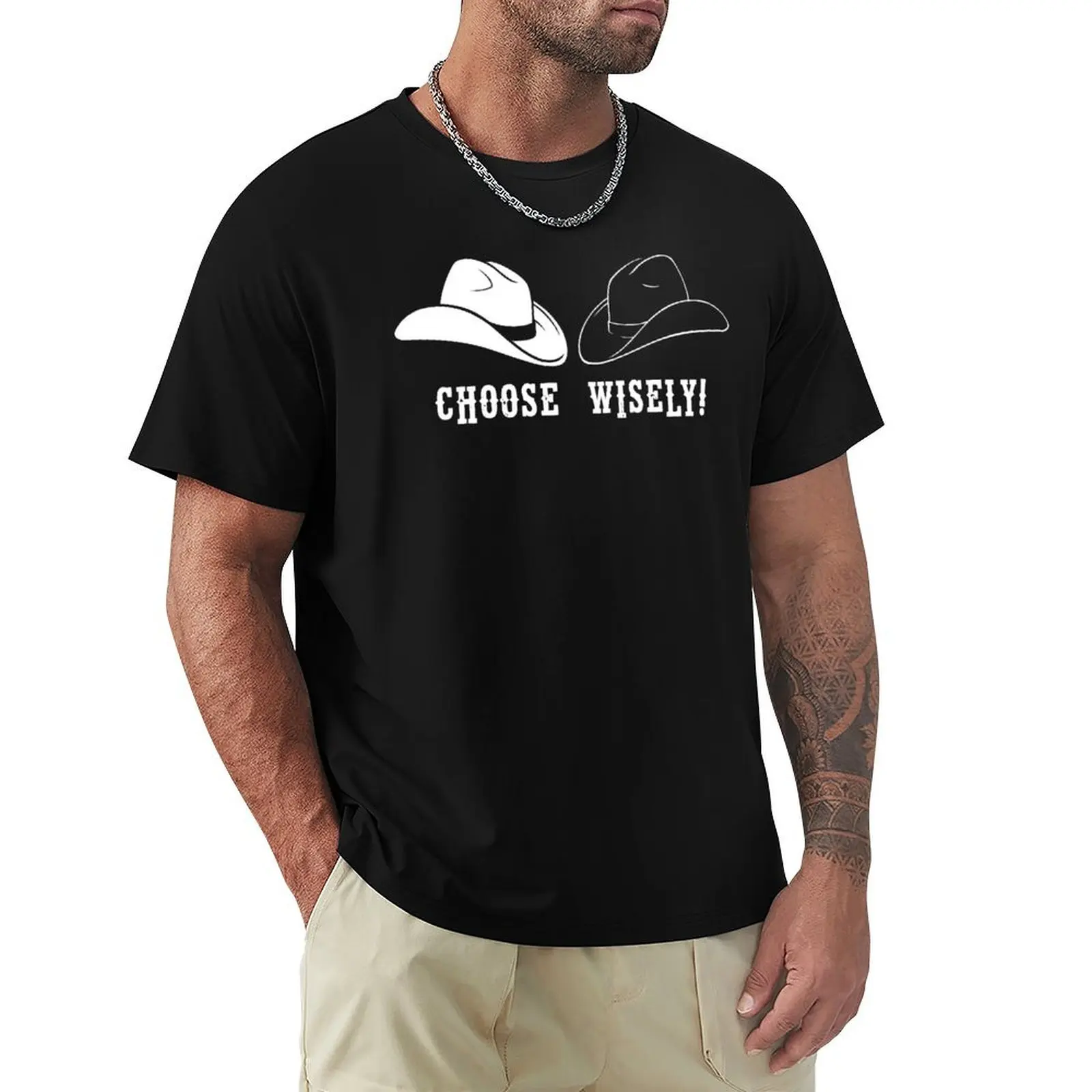 

Black Hat or White Hat T-Shirt anime Aesthetic clothing oversized t shirt black t shirts for men