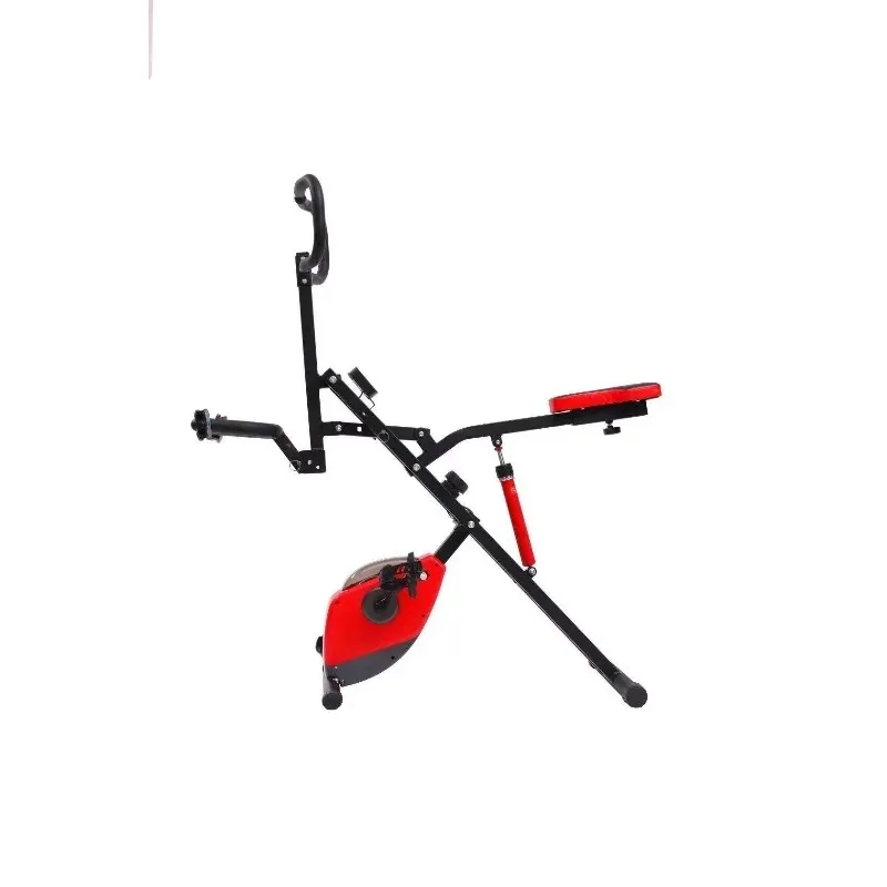 Foldable Indoor Exercise Spin Bike - Magnetic Brake System Quiet Gym Equipment for Home Use with Durable Construction
