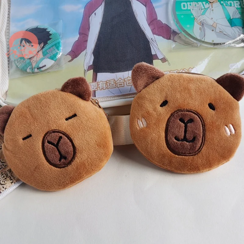 

Cartoon Plush Coin Purse Cute Capybara Doll Storage Bag Coin Bag Children Gift Toy