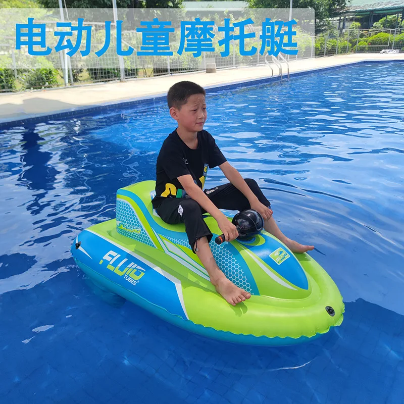Inflatable Motorboat Water Toy Water Electric Yacht Thruster Assault Boat Inflatable Boat