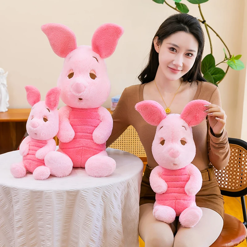 22-50cm Piglet Winnie The Pooh Plush Toy Cute Large Cartoon Plushie Anime Birthday Pillow Doll Stuffed Gift for Kids Xmas