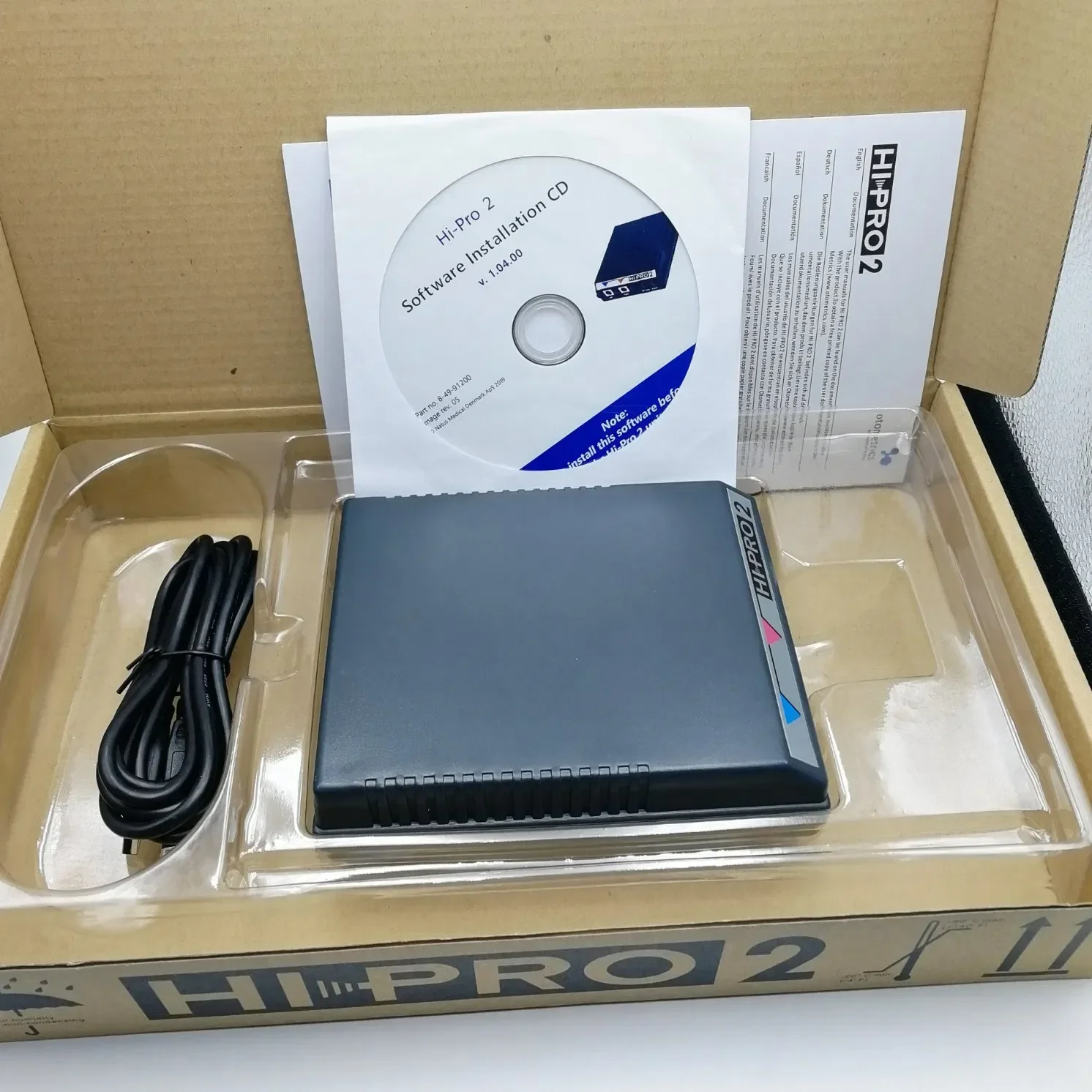 Portable 5X Hipro 2 for Programmable Hearing Aid Programming Machine Compatible with All Programmable siems