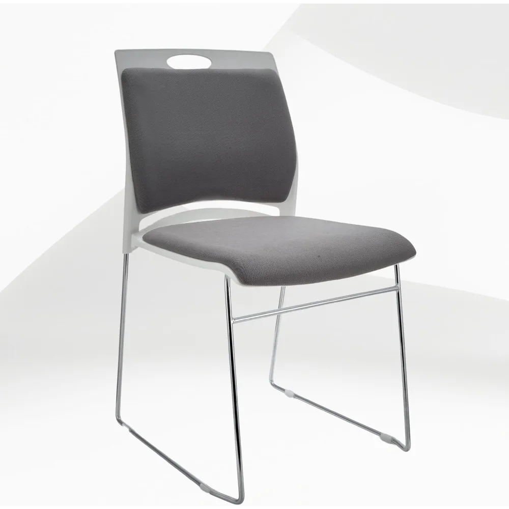 Stacking Chairs 1102LB Capacity Home Office Guest Chair Set with Sled Base,Modern Reception Chair for Kitchen,Waiting Room