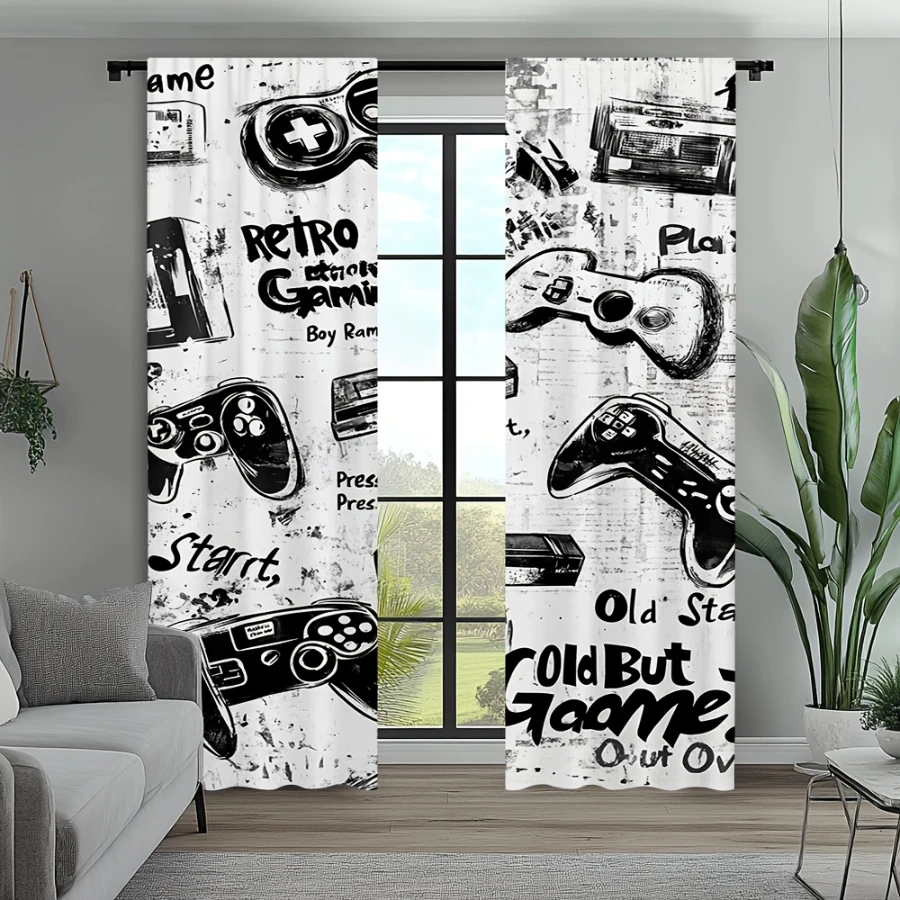 2 Adet Dijital Baskılı Perde,  - Gaming Console Cafe incelemesi ve fiyatı