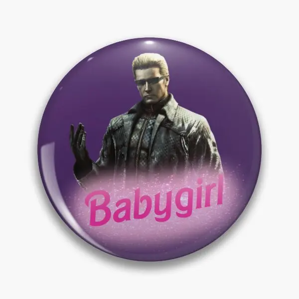 Albert Wesker Babygirl  Soft Button Pin Jewelry Hat Lapel Pin Women Collar Gift Metal Lover Cute Brooch Decor Creative Cartoon