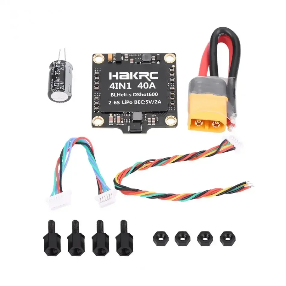 HAKRC 15A/20A/30A/40A/50A 4 في 1 3-6S BLHeli_32 5V 3A BEC Dshot1200 ESC لتقوم بها بنفسك كوادكوبتر FPV سباق بدون طيار
