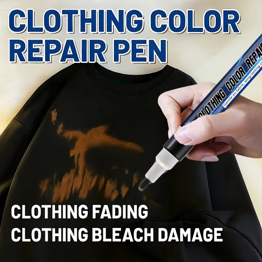 Fabric Paint Markers Suitable for Clothing, Color Touch-up Pens for T-shirts, Jeans, and Leather Jackets, Ideal for Covering Bla