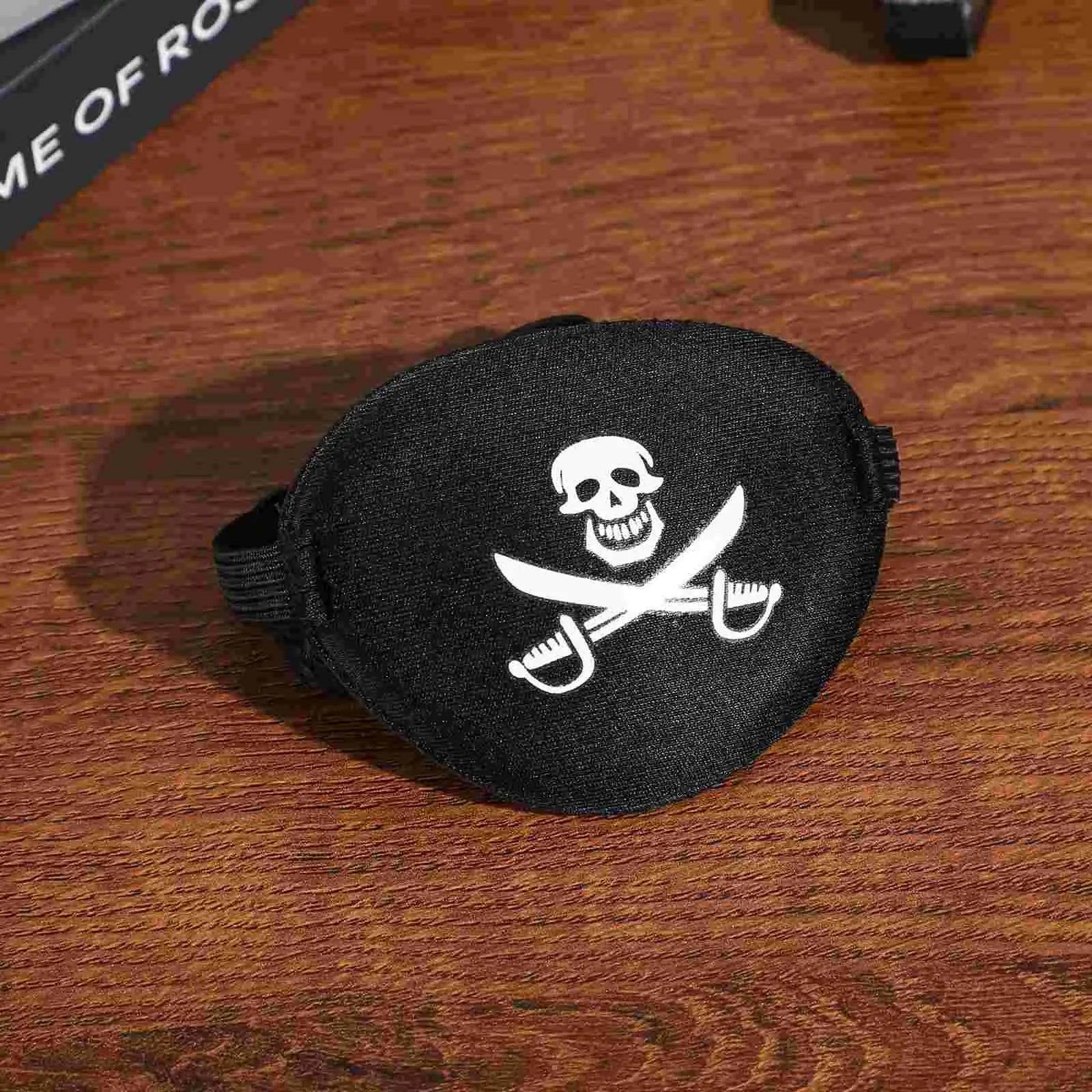 1pc Adult Pirate Eye Patch Skull Crossbone Eye Patch Eye Mask For Halloween Party Cosplay Black Eye Mask Pirate Style Eye Mask