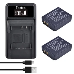 1600mAh DMW-BCD10 CGA-S007E CGA-S007 Battery & LED Charger for Panasonic Lumix DMC TZ1 TZ2 TZ3 TZ4 TZ5 TZ15 TZ50 Camera