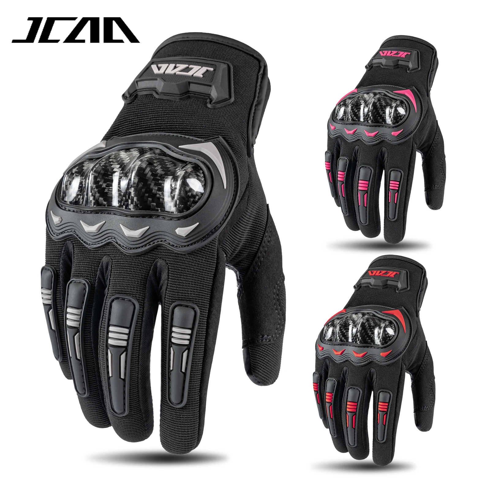 

JCAA летние мотоциклетные перчатки дышащие полный палец сенсорный экран мотоцикл мотокросс мотоциклетные байкерские перчатки MX аксессуары для мотоциклов