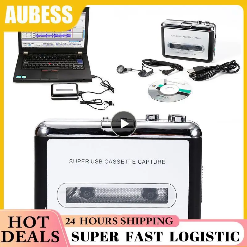 New Cassette Player USB Walkman Cassette Music Audio To MP3 Converter Player Save MP3 File To USB Flash/USB Drive