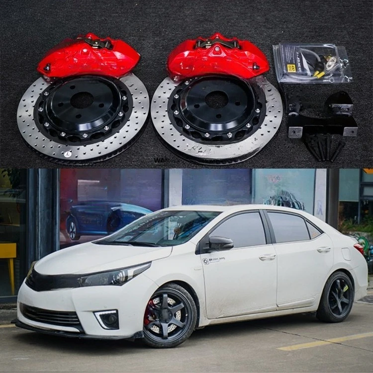 

Front Big Brake Kit 4 Piston Caliper with 355*28 mm Rotor BBK Auto Brake System for Corolla 19 Inch Car Rim