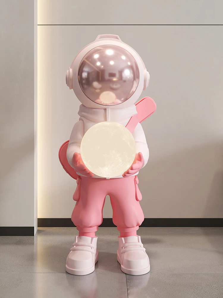 

Nordic Home Decor Astronaut Statue Luxury LivingRoom Decoration Resin Sculpture Creative Home Accessories Night Lamp Figurines