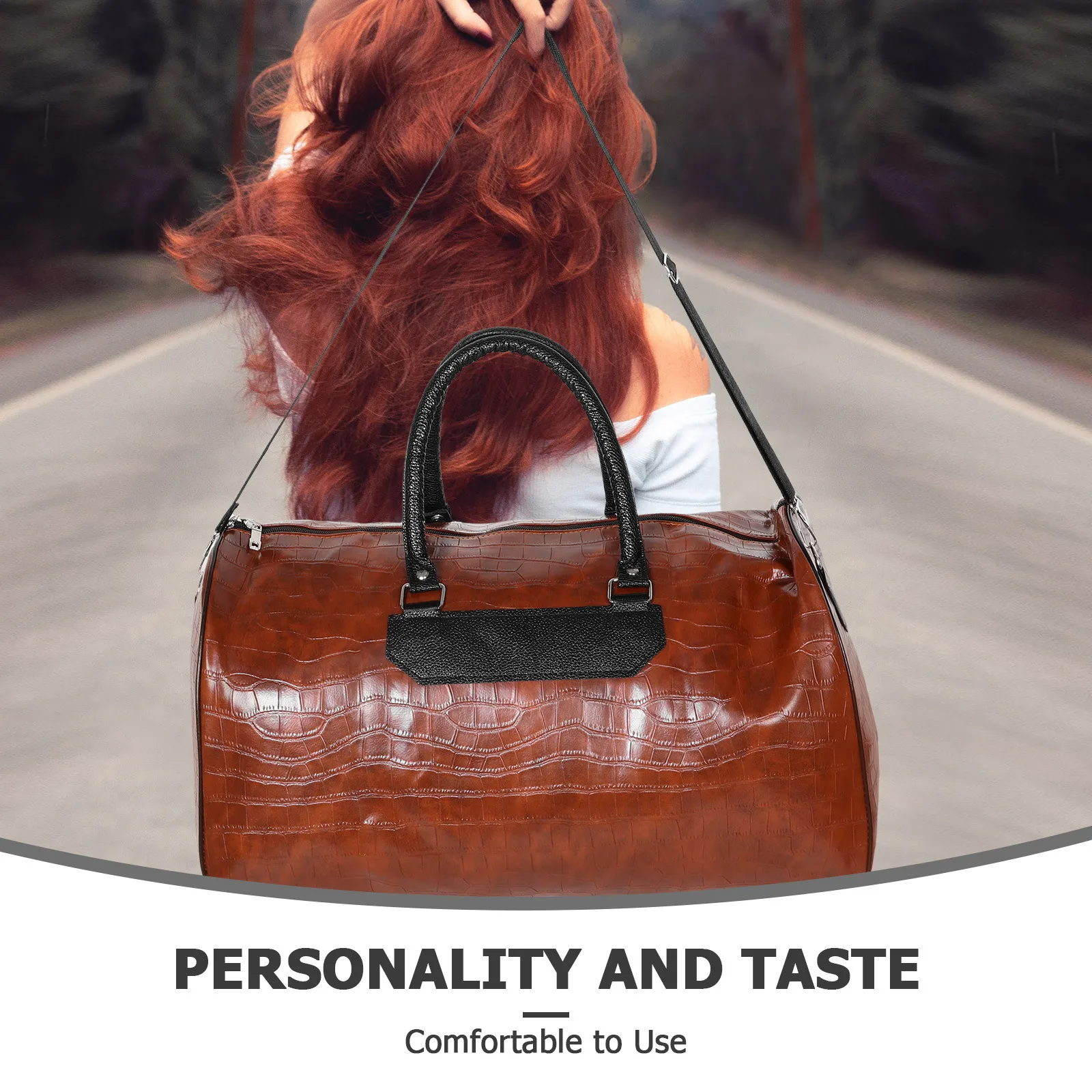 PU Business Travel Bag Large Capacity Multifunctional Organizer Casual Handbag Sturdy Portable Outdoor Travel Bag