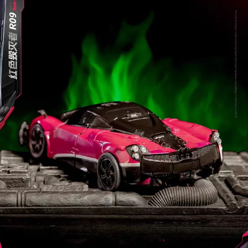 Transformacja UniqueToys UT-R09 UT R09 Czerwony Niszczyciel Autoboty Transformują Się w Model Auta Sportowego