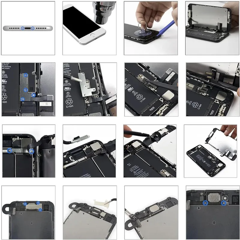 Fotocamera frontale con cavo flessibile per sensore di luce per parti di ricambio per altoparlante auricolare per iPhone 7 8 Plus