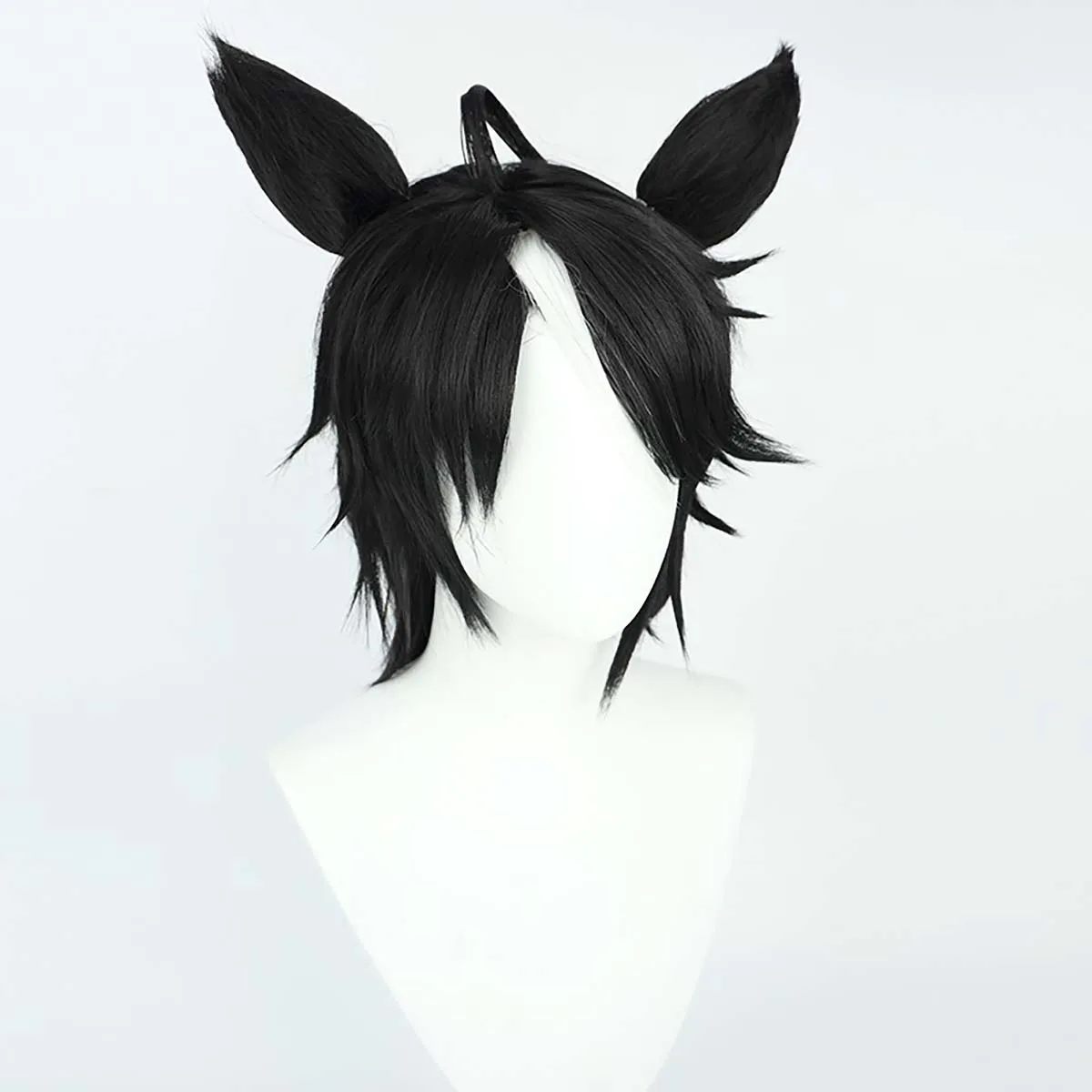 Game Roleplay Pretty Derby Fuji Kiseki Cosplay Synthetic Hair Wig With Ears