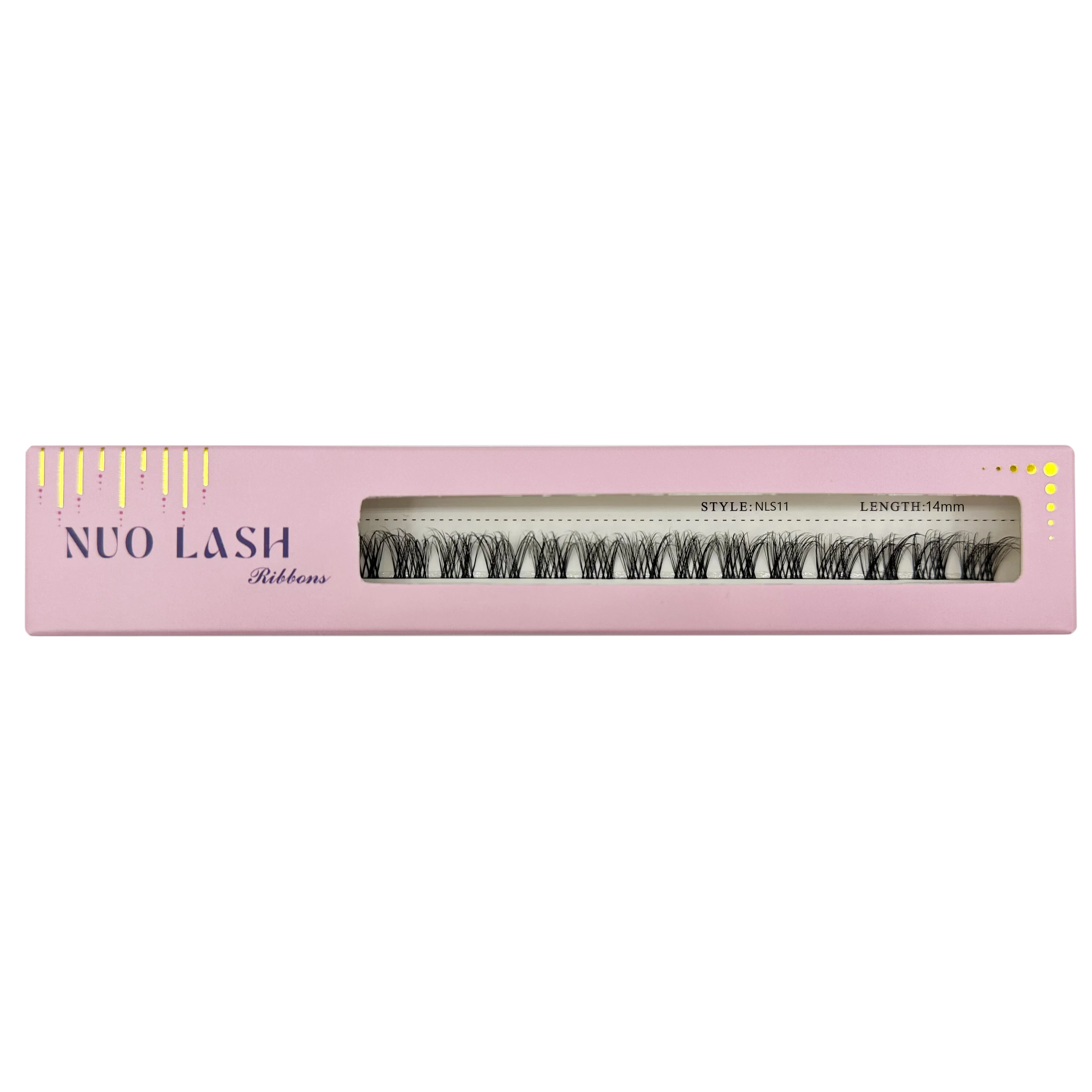 Nuo DIY Individuele Wimperverlenging Herbruikbare Strip Clusters Lash Lijmgebaseerde Piekerige Pluizige Natuurlijke Wimpers Groothandel Private Label