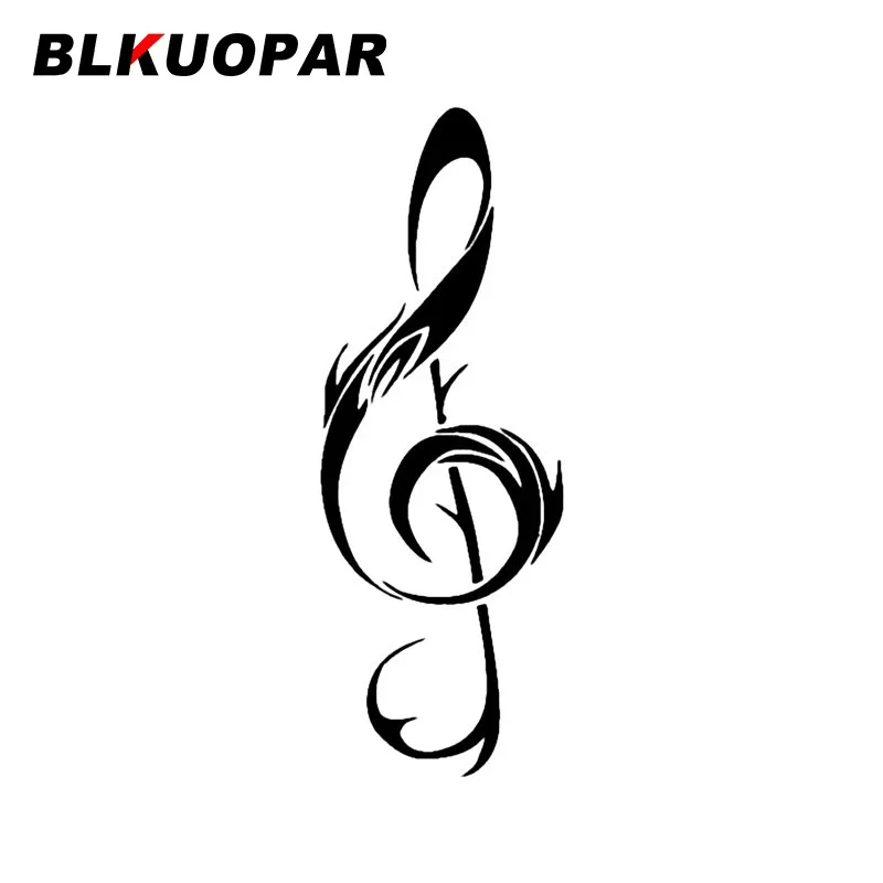 

BLKUOPAR Vivid Notes Pattern Car Stickers Creative Vinyl Decal Scratch-Proof Die Cut Windshield Trunk Car Decoration