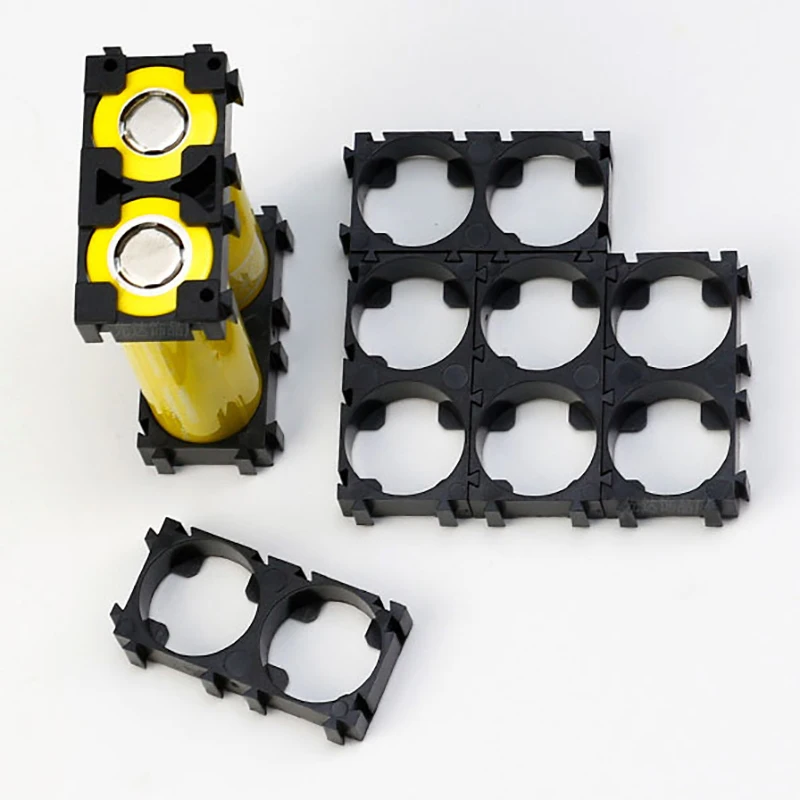 10 Buah Tempat Baterai 18650 Tahan Api Braket Tempat Anti Getaran Tempat Sel Li-ion Tempat Baterai Casing Plastik Silinder