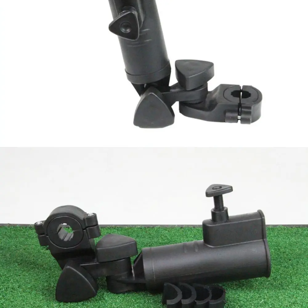 Golf Push Cart Umbrella Bracket Adjustable Holder Sturdy Plastic Mount For Outdoor Sports Rain Protection Accessory