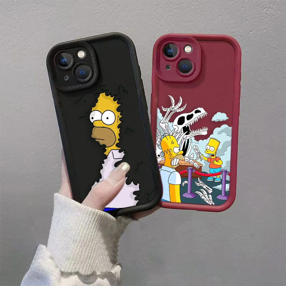 Funny TV The S-Simpsons Cover Phone Case For Realme 13 12 11 8I 8 7I 7 5 C21Y C30 C35 C53 C55 C63 C65 C67 GT 3 6 Color Case Capa