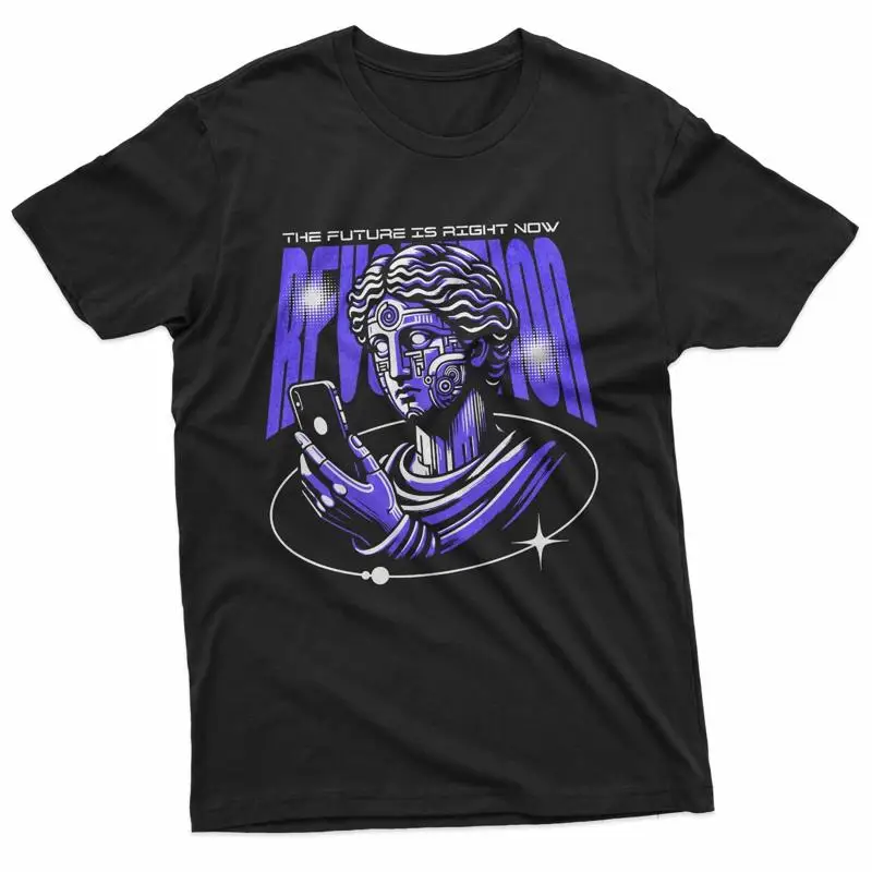 Cyborg Art Digital Revolution Urban Graphic T-Shirt