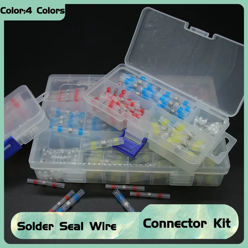 

Solder Seal Wire Connectors Kit Heat Shrink Butt Crimp Terminals Waterproof Electrical Cable Splice Connector 10 ~ 500pcs
