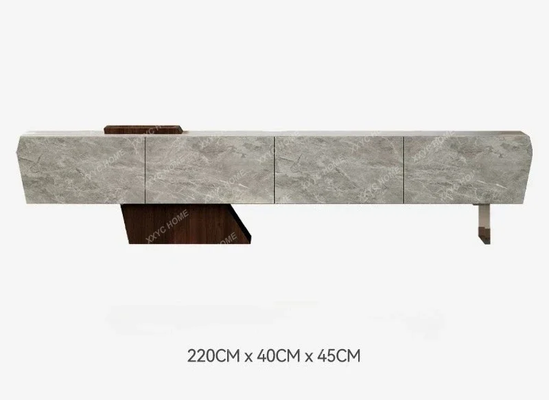 

FFSuspension TV cabinet integrated against the wall style, living room TV cabinet
