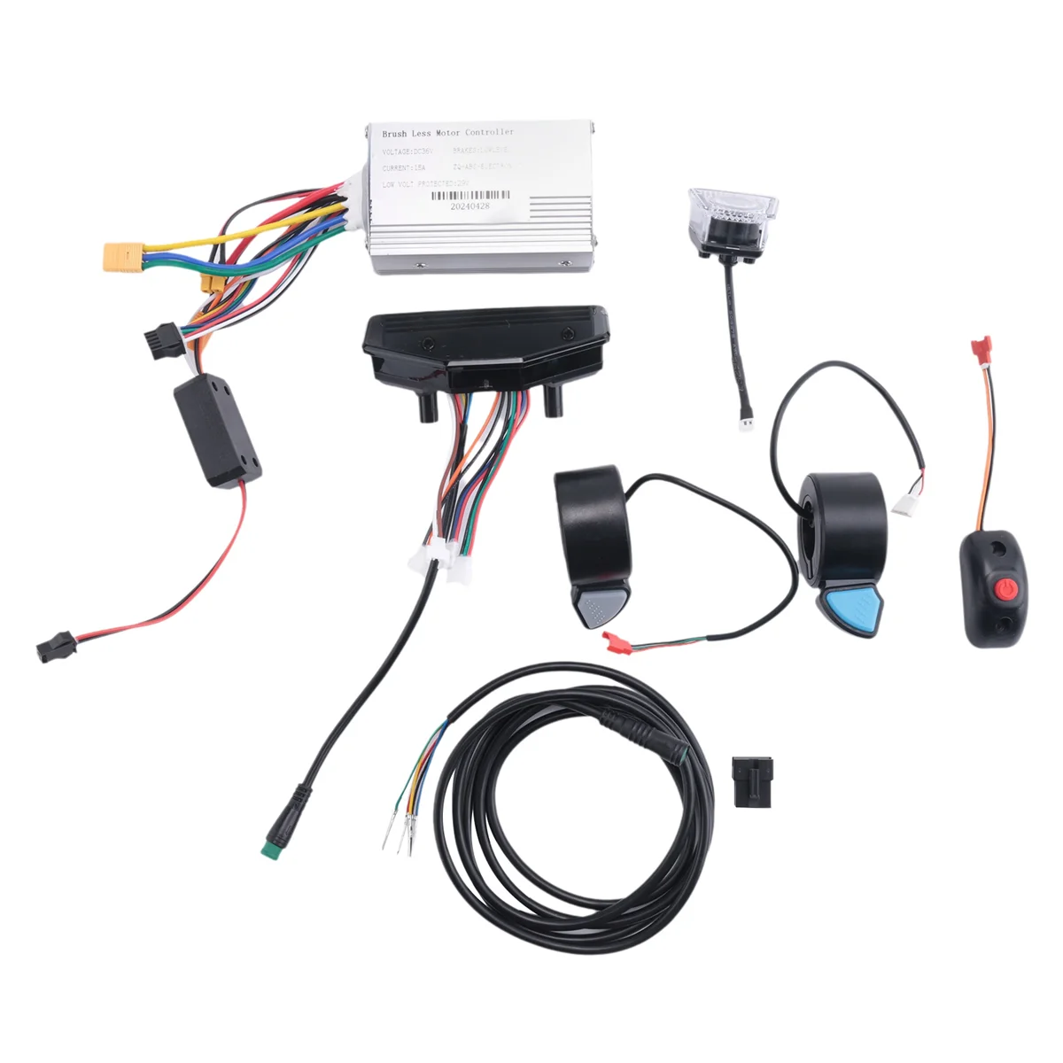 36V 350W Electric Scooter Controller Brushless Motor+Light Full Kit for S8 Pro Electric Scooter E-Bike