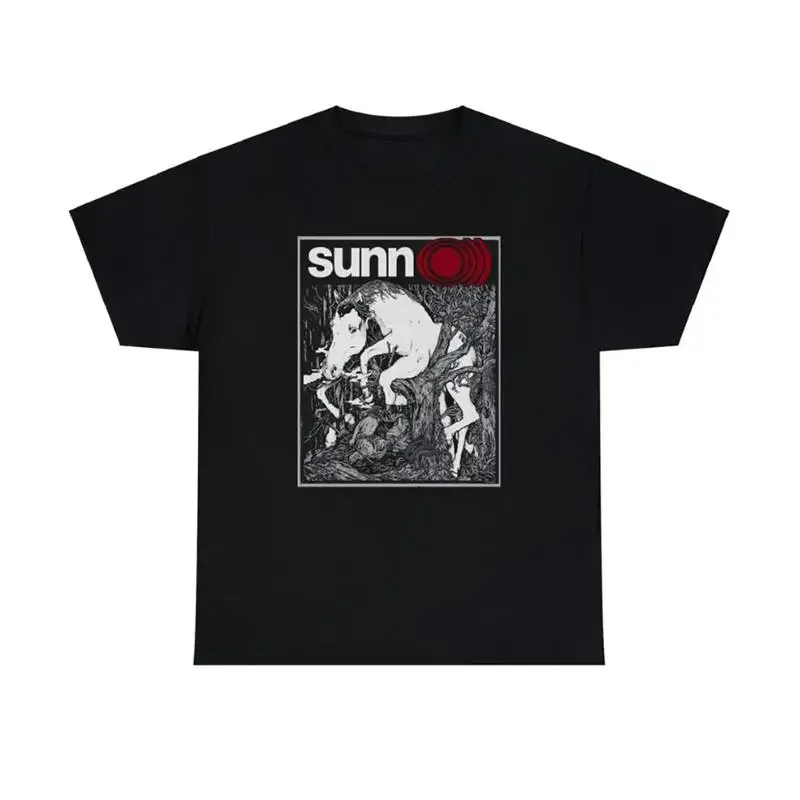 Sunn O Band Poster T Shirt Cotton For Cs346