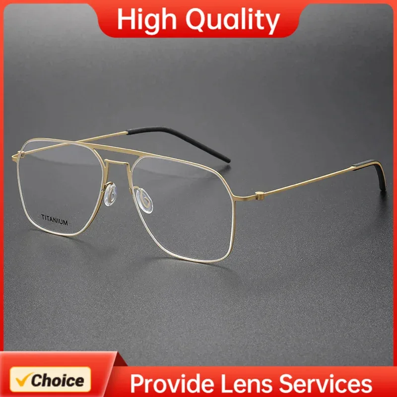 5517 Lindberg-like Style Air Titanium Rim Eyeglass Frame Man Woman Models Eye Glasses for Reading Custom Anti Blue Light Lenses