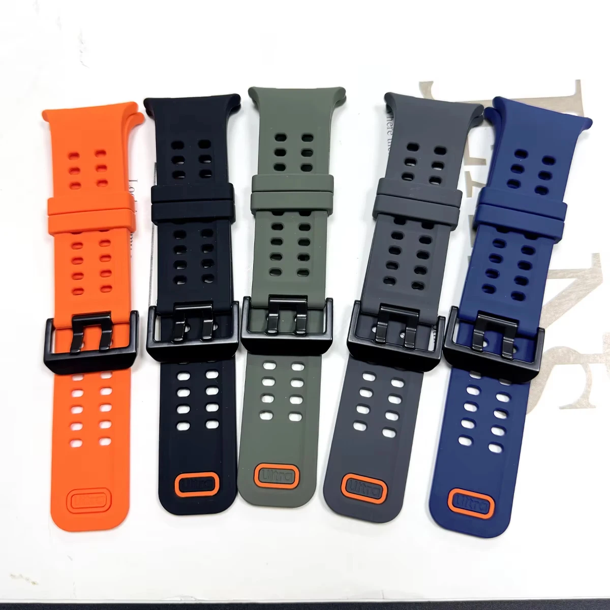 Original Silikonarmband für Samsung Galaxy Watch Ultra 2 47mm Marine Sport Armband Correa für GalaxyWatch Ultra 2026 2025 Bänder – Detail 2