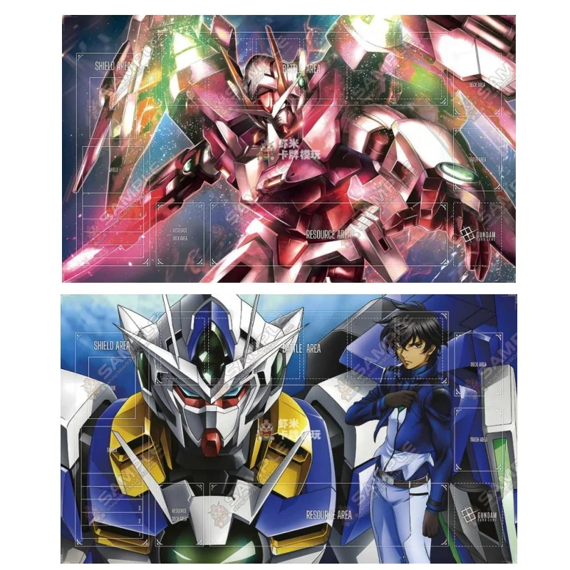 Gundam OO TCG Series 600x350 мм, боевая карта для одного игрока, игровой коврик GCG, мультяшный аниме, 2 мм, сшитый резиновый коврик для настольной игры Edgeduel