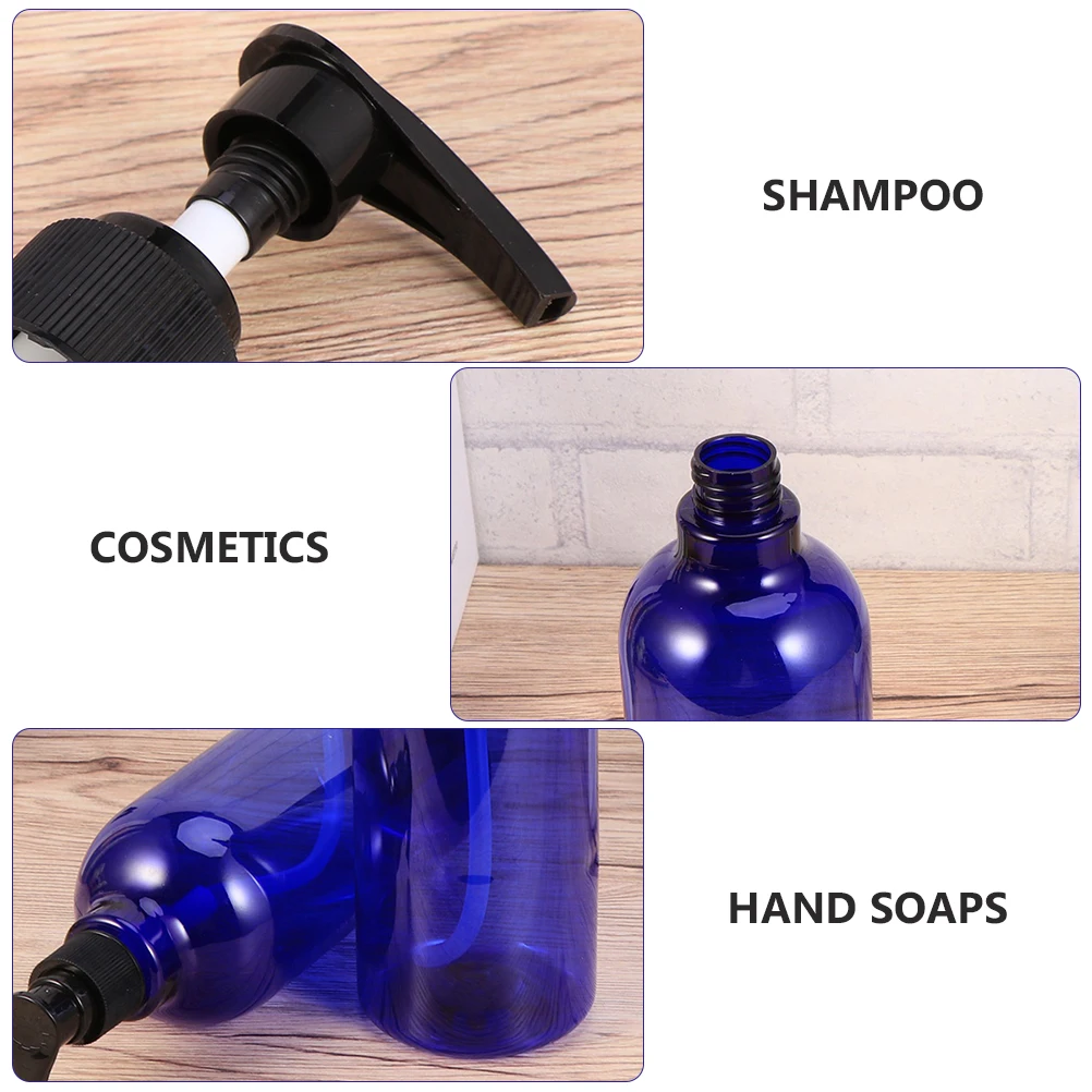 

7pcs Plastic Pump Bottles For Travel Shampoo Lotion Refillable Containers Empty Dispenser Emulsion Makeup Jar Bottle