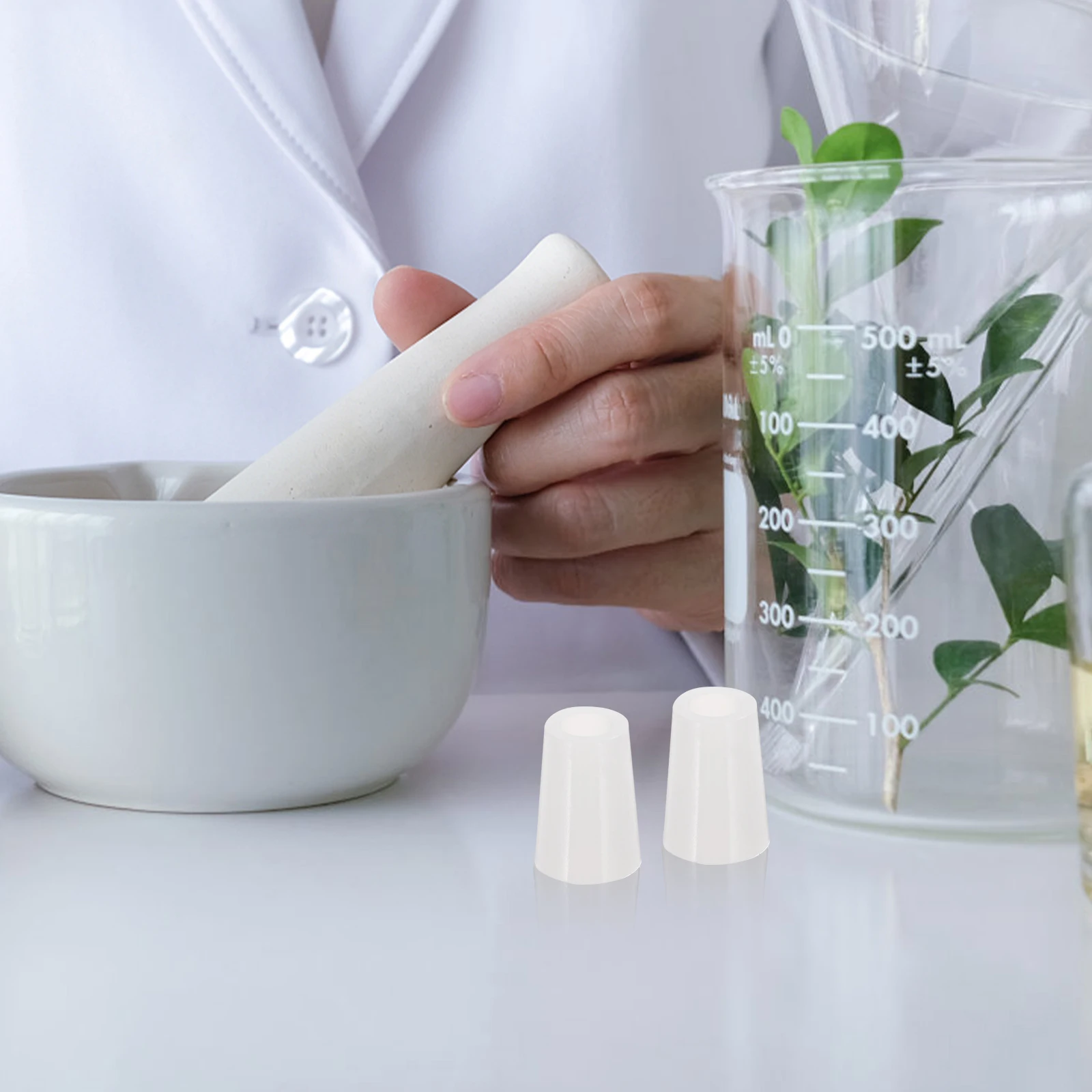 

10 Pcs Silicone Stopper Sealing Plug for Lab Stoppers Home Laboratory Test Tube Silica Gel Sealed Vials