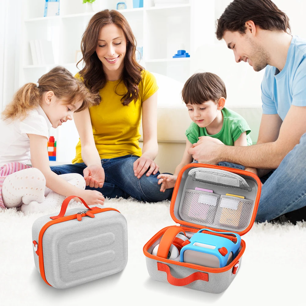 حقيبة حمل صلبة حافظة واقية مضادة للصدمات مع حقيبة كتف بحزام كتف لـ Yoto الجيل الثالث لمشغل Yoto الجيل الثالث