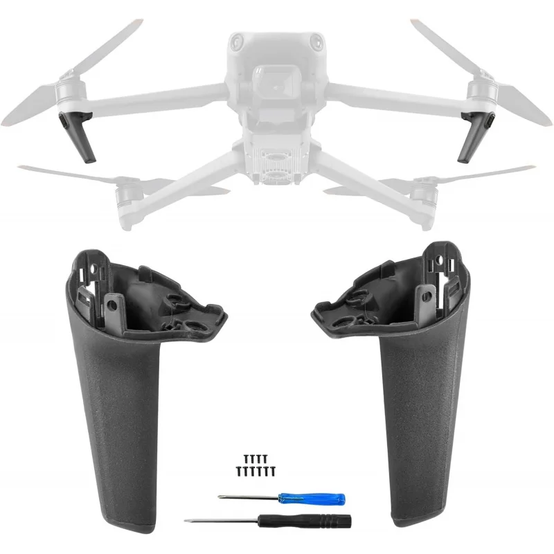 Replacement Leg Landing Gear for DJI Mavic 3 Mavic 3 Classic Front Left Right Legs Landing Gear Foot Stand Repair Kit (Black)
