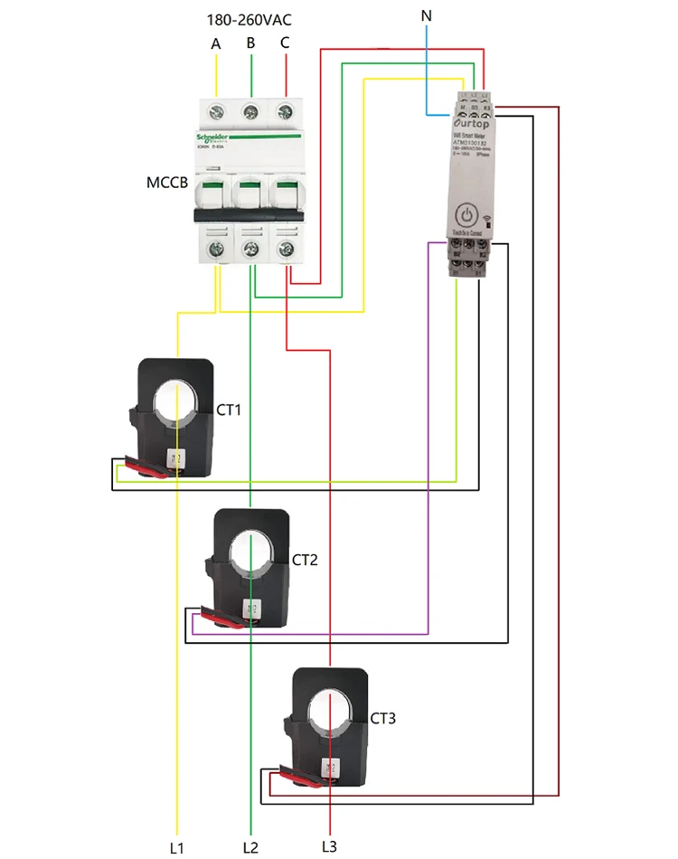 جديد Modwl الذكية 3 المرحلة عداد الطاقة 3 المرحلة الذكية متر للمنزل الذكي #3