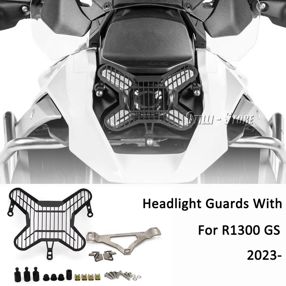 

For BMW R 1300 GS GS1300 R1300GS 2023 2024 2025 New Motorcycle Front Headlight Protector Guard Grille Cover Accessories