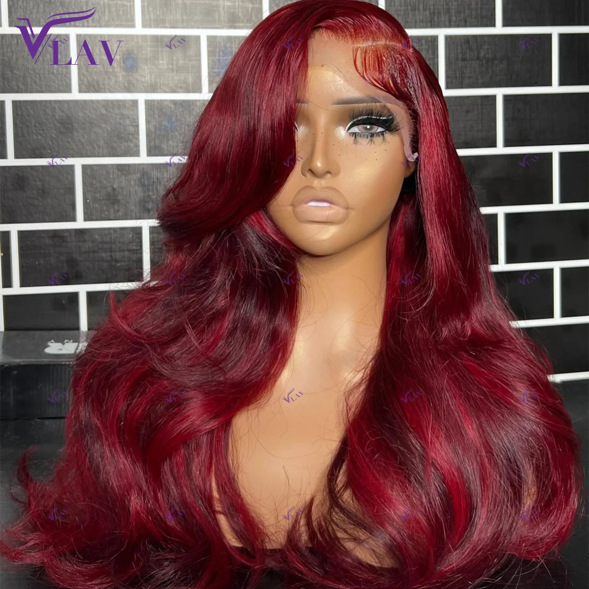 99J Burgundy Color 360 HD Transparent Lace Preplucked For Women Body Wave 10-36 Inch Glueless Wigs 13×4/13×6 HD Lace Frontal Wig