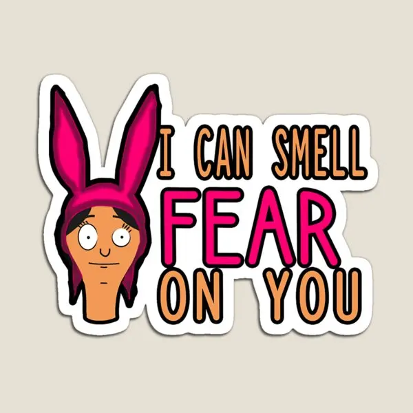 I Can Smell Fear On You  Magnet Children Decor Toy for Fridge Organizer Refrigerator Colorful Holder Stickers Funny Magnetic