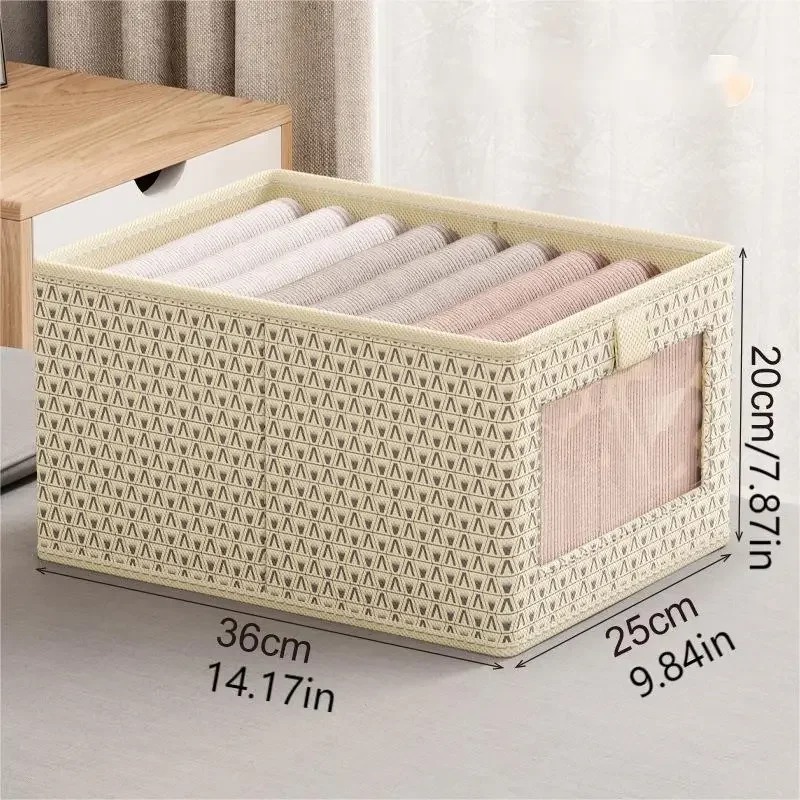 M/L Fold Clothes Organizer Storage Box Jeans Pants Clothing Organization Wardrobe Clothes Closet Organizer Bedroom Cabinet