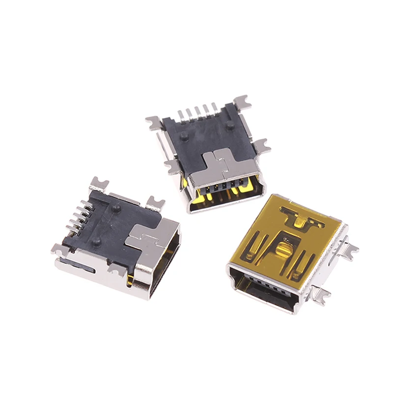 10/20 قطعة USB صغير أنثى موصل مقبس التوصيل 5pin SMD نوع منفذ USB لشحن الذيل منافذ بيانات الهاتف المحمول