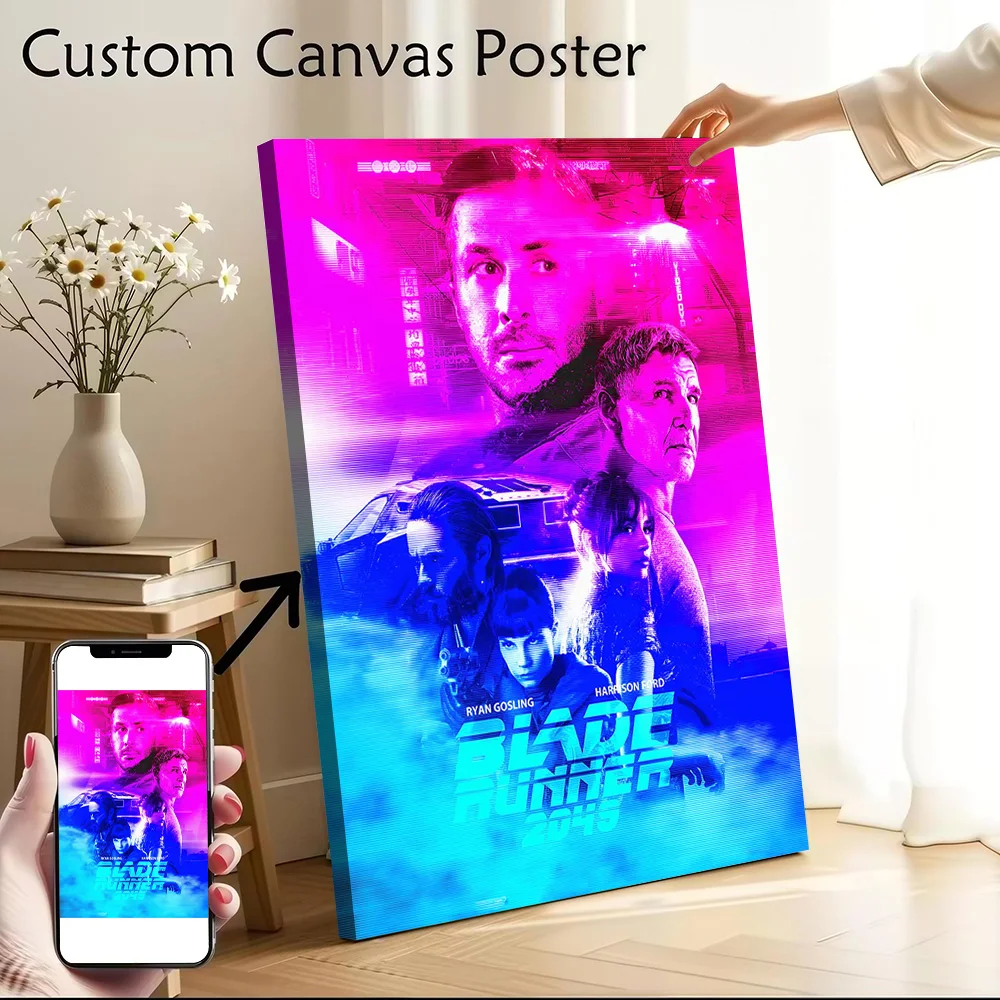 Blade Runner 2049 Movie Printed Canvas Wall Art Customizable Paintings Poster Perfect Gift for Home Decor Ornaments Bedroom the