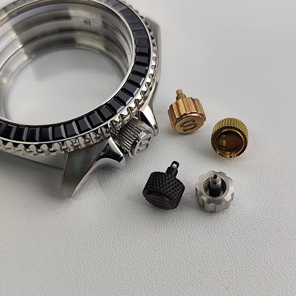 

Screw-in Case Replace Watch Crown Engraved Signed 'S' fits nh35 nh36 movement Watch Accessories