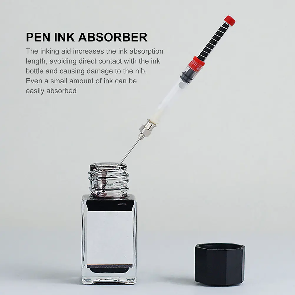 

9Pcs Ink Fill Assistant Fountain Pen Ink Absorber Spring Converter Refill Tool Premium Material Easy Clean Interface Lightweight
