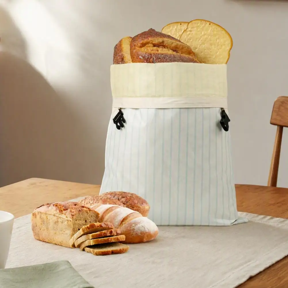 Freezer Bread Pouch Oxford Cloth Beeswax Bread Bag Reusable Sourdough Storage Pouch Homemade Food Preservation Wrap for Freezer