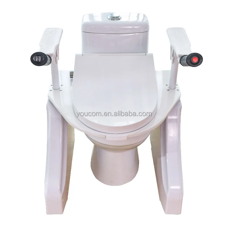 

Adjustable Shower Chair, Aluminum Alloy 60.6x52.5x71cm, Height Adjustable Bath Seat with Armrests, Elderly Stand Up Assist